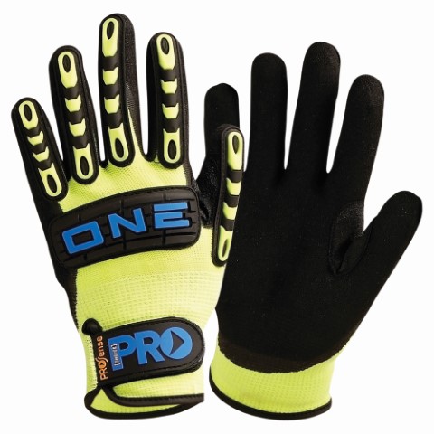 PRO GLOVE ONE NITRILE RUBBER BACK FOAM / NYLON LINER SIZE 10